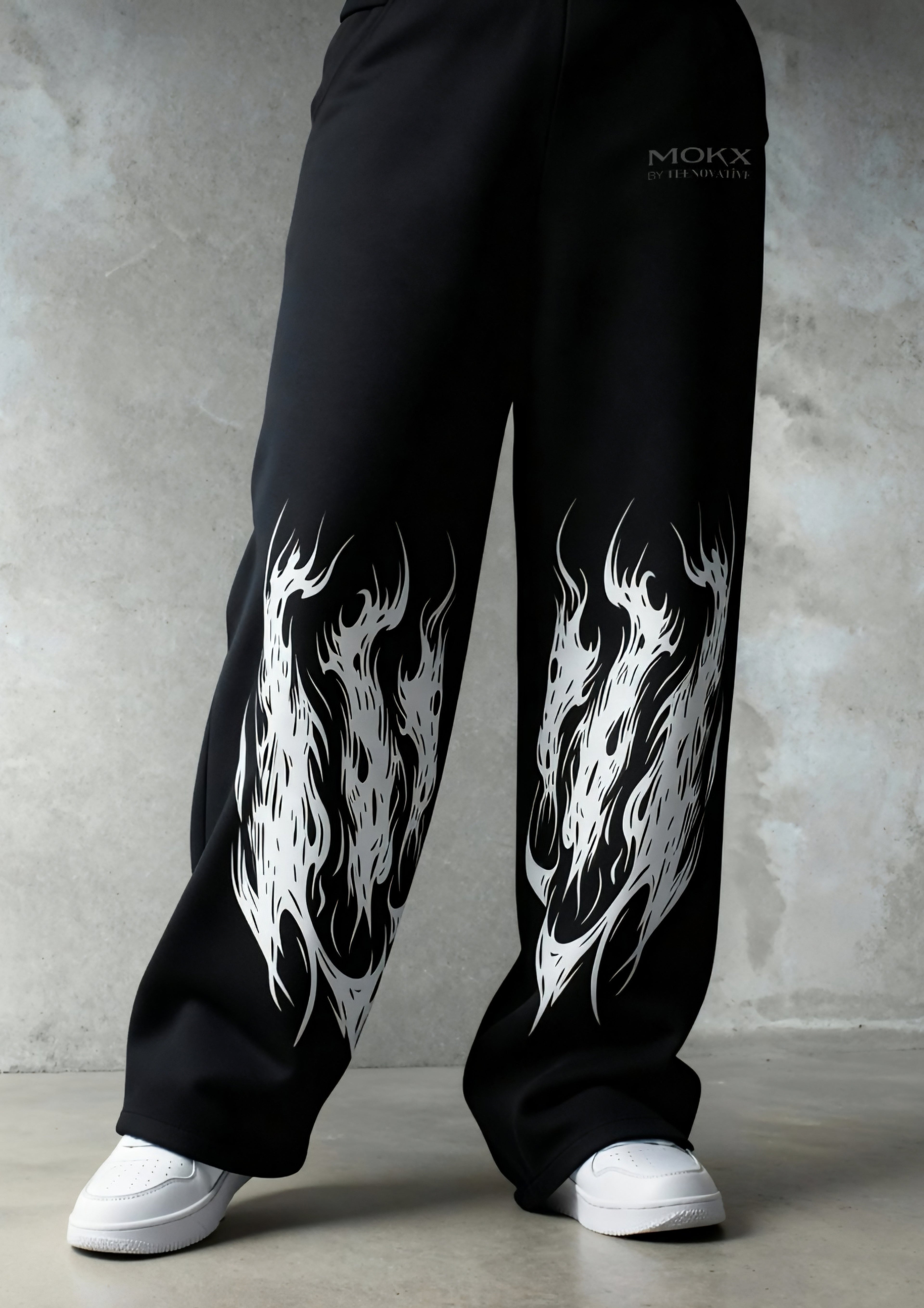 Eternal Flame Gothic Baggy Pants