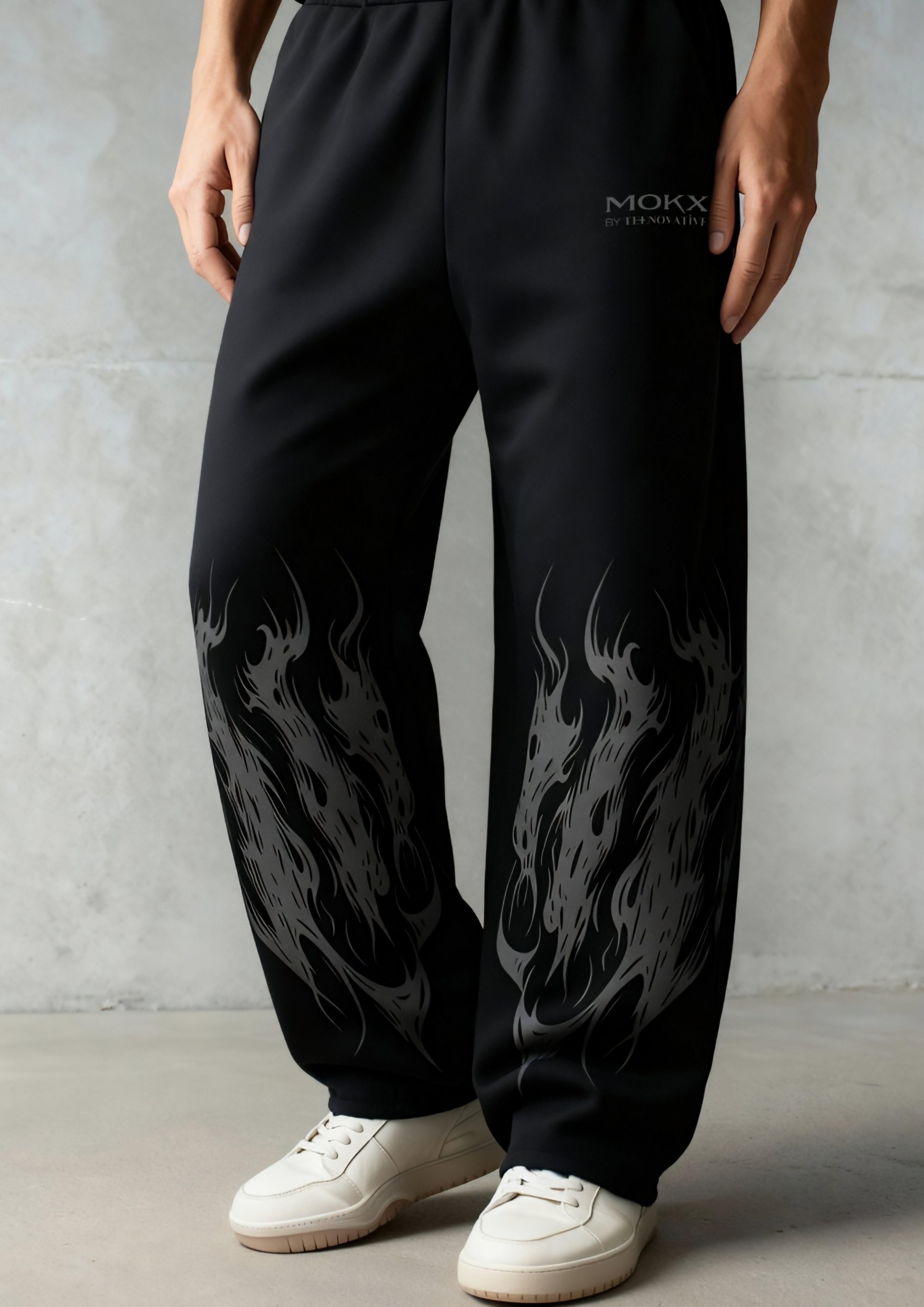 Eternal Flame Gothic Baggy Pants