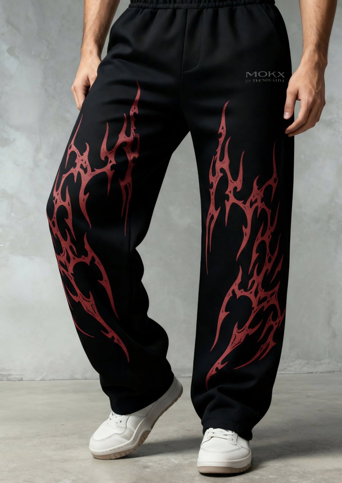 God of Flame Gothic Baggy Pants - Teenovative