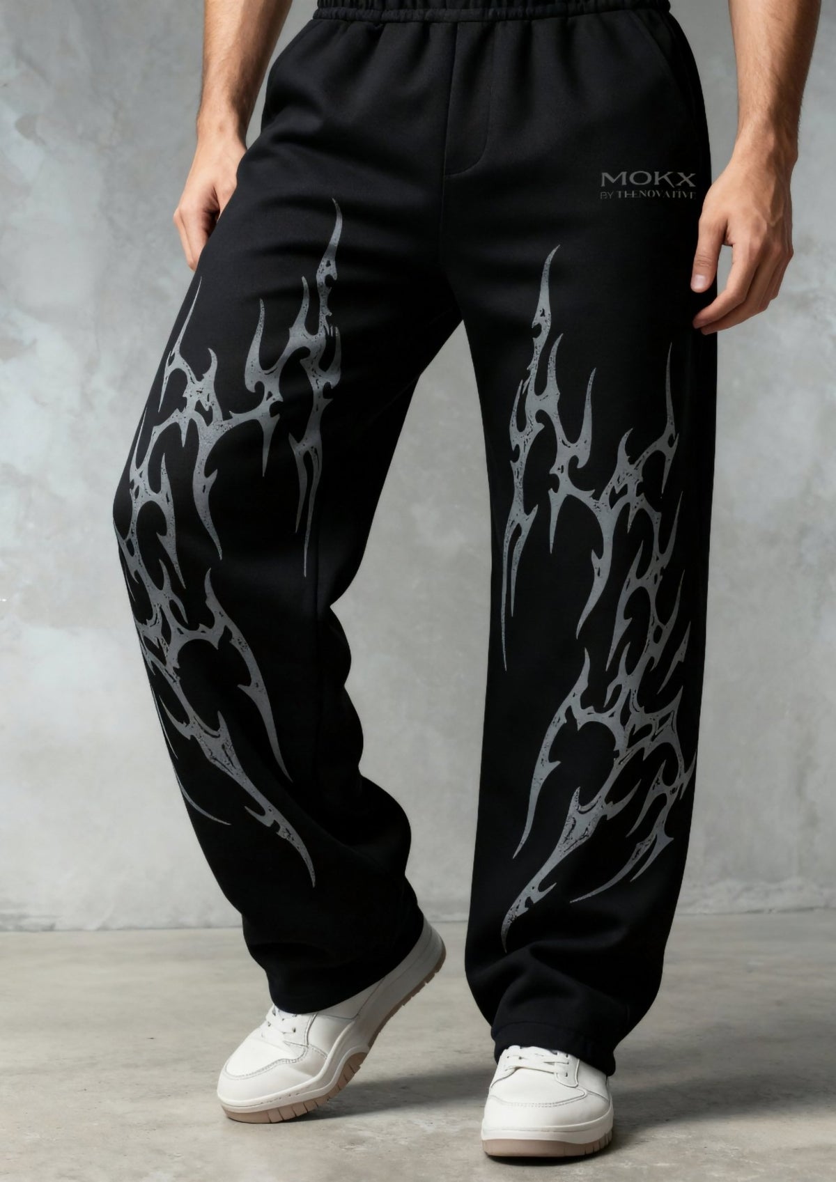 God of Flame Gothic Baggy Pants - Teenovative
