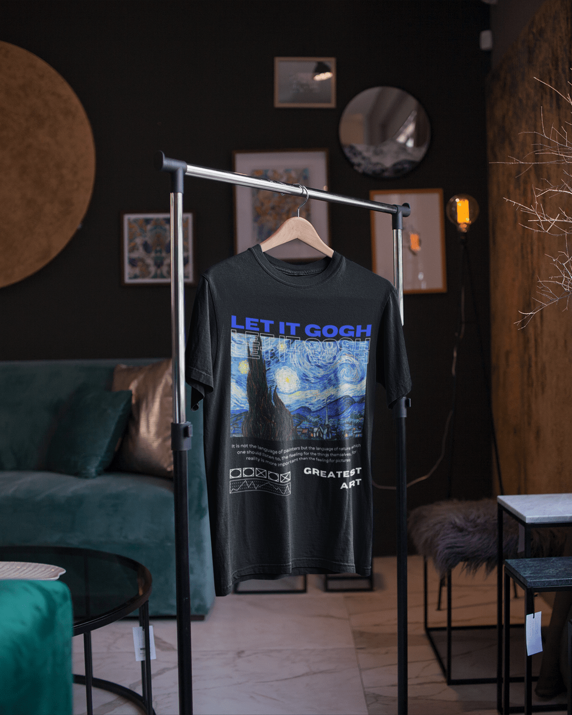 LET IT GOGH OVERSIZED T-SHIRT - TEENOVATIVE