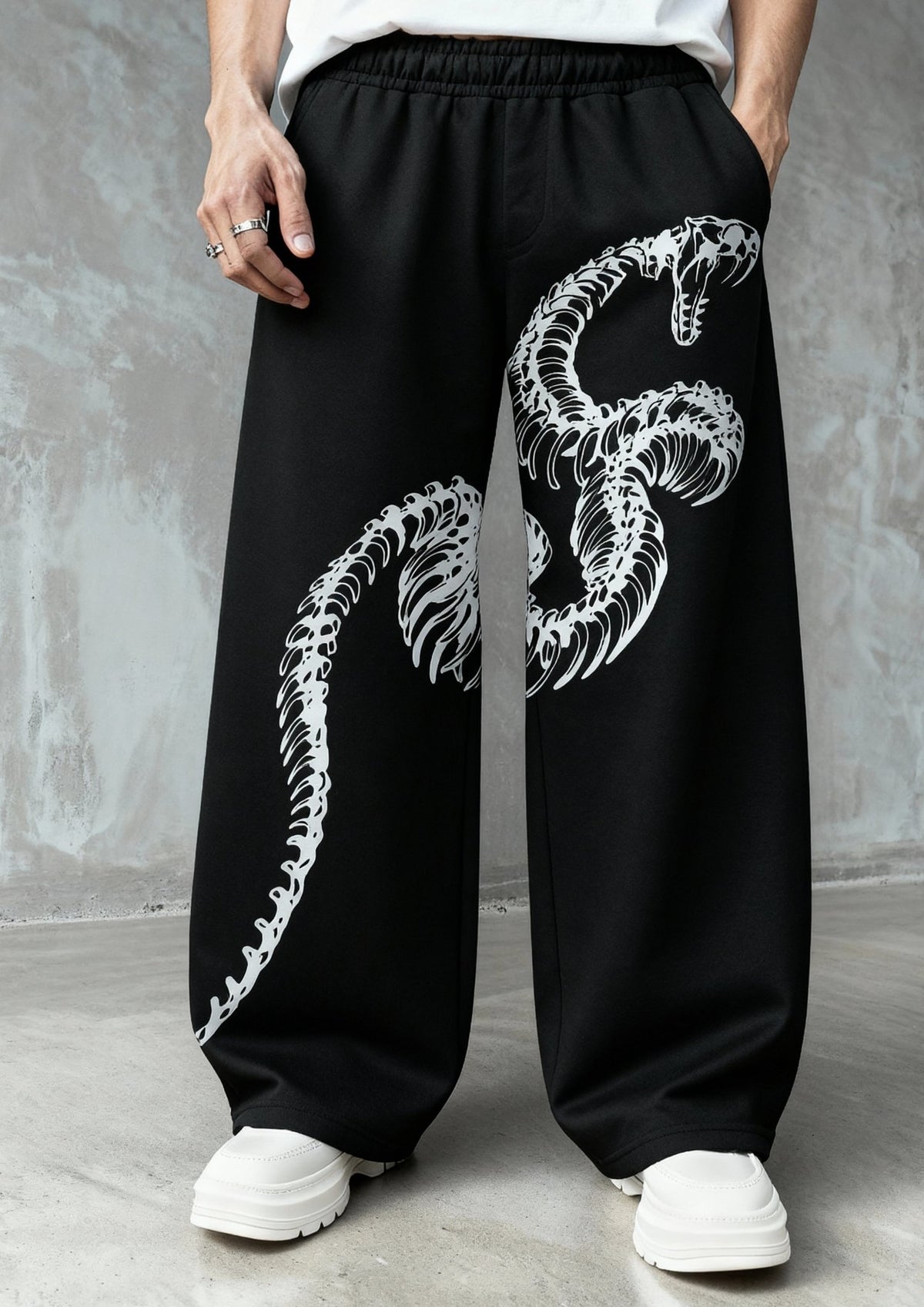Serpent Strike Gothic Baggy Pants - Teenovative