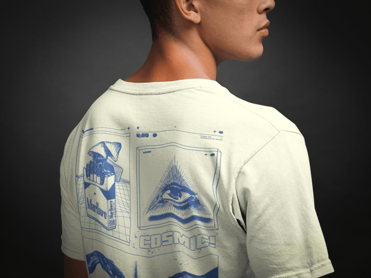 TRIPPY COSMIC ART OVERSIZED T-SHIRT